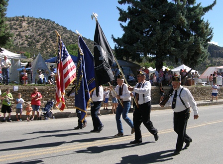 Crawford Pioneer Days Parade Color Guard.