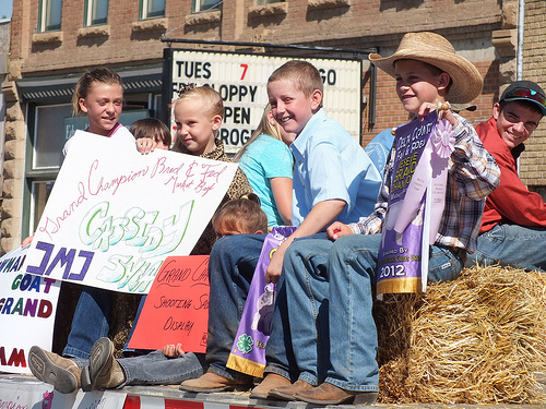 Fair parade in downtown Hotchkiss Fair parade in downtown Hotchkiss
