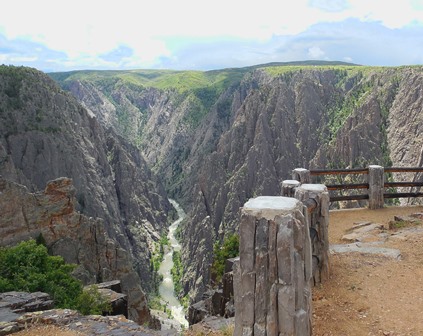 View from North Rim of Black Canyon of the Gunnison National Park